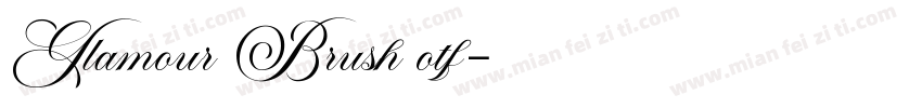 Glamour Brush otf字体转换